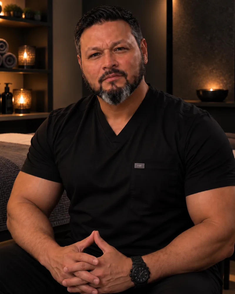 Samuel Quintero, licensed massage therapist.
